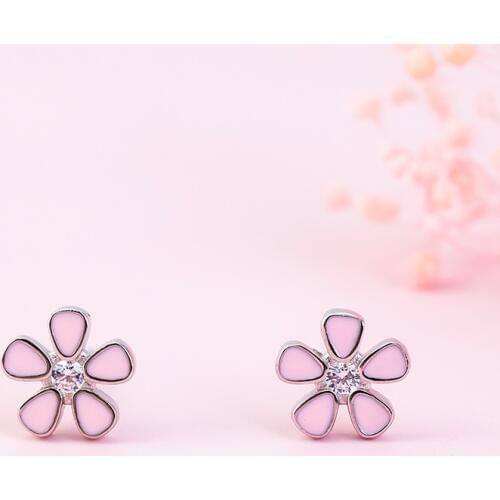 Sweet Epoxy Flower Stud Earrings for women Women Fashion Accessories Jewelry
