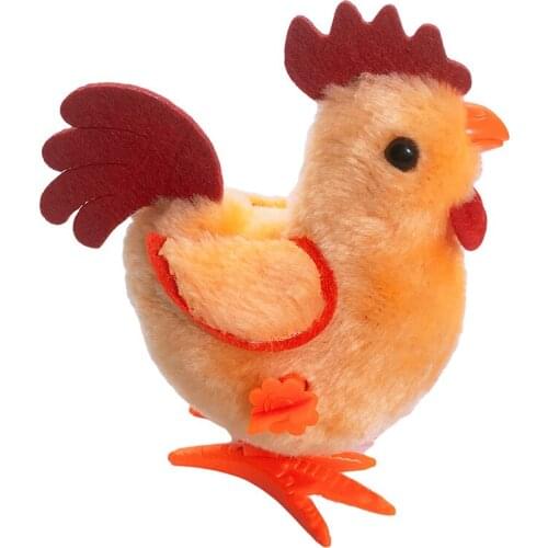 Super Cute Clockwork Fun Toy Cartoon Clockwork Rooster Baby Soft Toys Educational Toy For Children Toys Birthday Gift