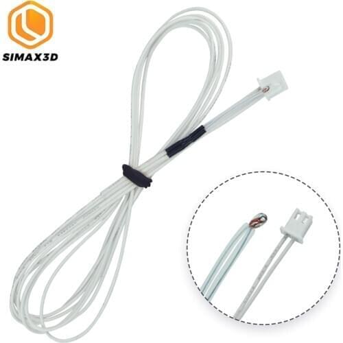 SIMAX3D 1PC NTC 3950 100K Thermistor with 1 Meter Wiring and Female Pin Head for RepRap 3D Printer Heatbed or Hot End