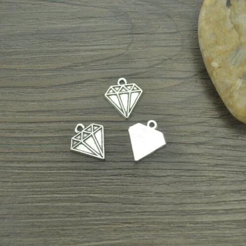 20 pcs/lot triangle Antique Silver Plated Bracelets Charm Pendants Fashion Jewelry Making Findings DIY Charms Handmade J276
