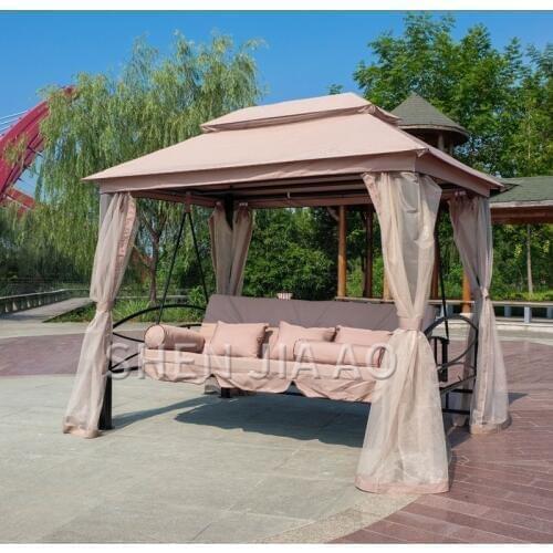 Comfortable Swing Chair Hanging Bed Two Users Outside Swing Hammock Multifunction Courtyard Villa Shaker Swing Chair 1PC