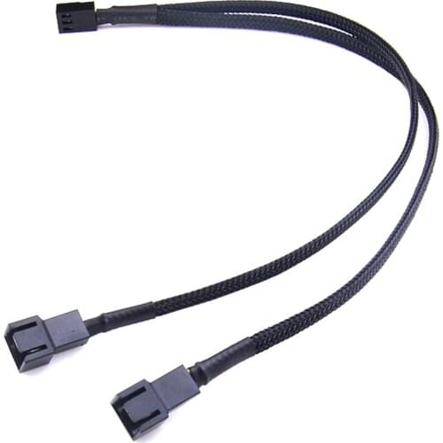 Chassis fan 3PIN 1 minute 2 extension cable adapter cable CPU fan motherboard 3 pin extension cable 30CM