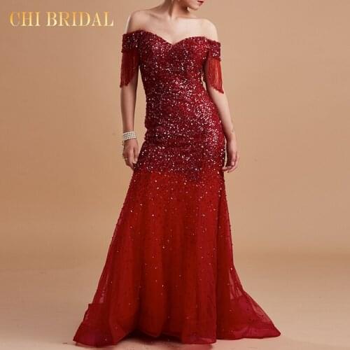 2021 New V-Neck Luxury Full Body Beading Evening Dresse Tube Top Dress Light Women Elegant Dress Handmade Ladies Long Dress