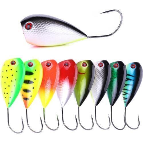 1pcs Big single hook Popper Fishing lure wobblers Hard lure artificial Fake bait croatian egg Outdoor sea fishing 8cm/13g Poper