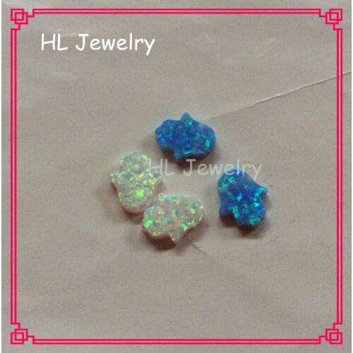 20PCS/Lot Mix Color Op06/op17 11*13mm Opal Hand Jewelry For DIY Bracelet /Earrings/Necklaces For Women Synthetic Opal Hamsa