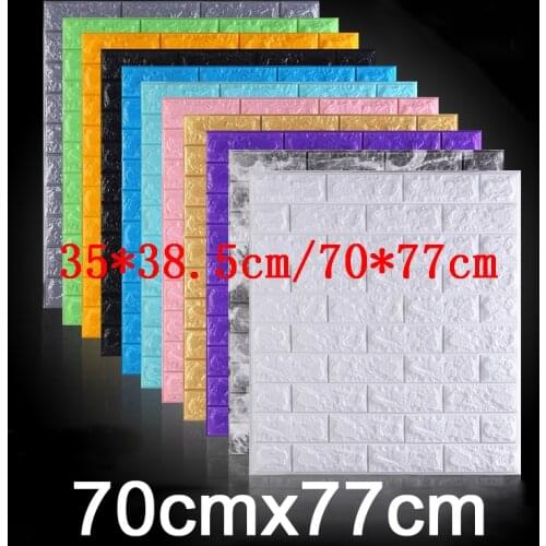 3D Wall Stickers Imitation Brick panels Bedroom Decor Waterproof Self-adhesive Wallpaper Living Room Kitchen TV Backdrop Decor