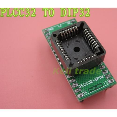 5pcs/lot PLCC32 to DIP32 programmer IC adapter socket