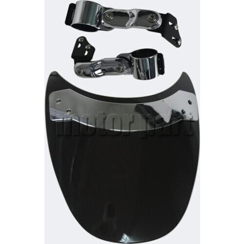 9'' Windscreen For Harley Davidson Softail Custom FXSTC Sportster 1200 Custom XL1200C Low XL1200L XL883L Iron 883 Windshield