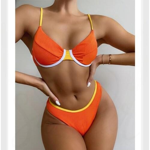 Bikinis 2021 Swim Suit Women Swimwear Swimsuit Bathing Biquini Brasileiro Swimming Suit for Women Maillot De Bain Femme Monokini