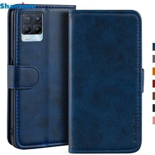 Case For OPPO Realme 8 Pro 4G Case Magnetic Wallet Leather Cover For OPPO Realme 8 4G Stand Coque Phone Cases