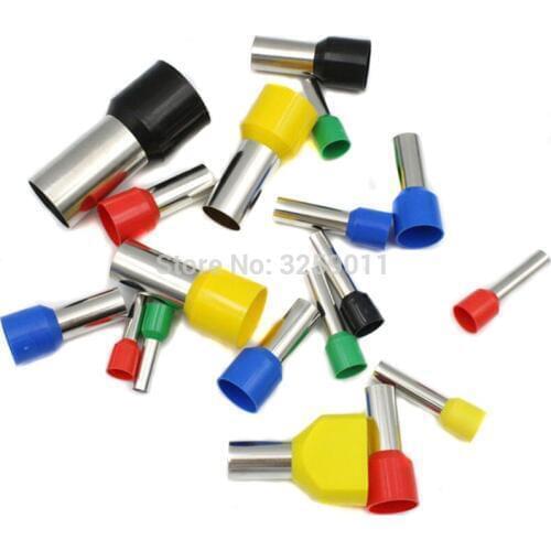 200PCS E35-25 Electrical Crimp tubular Pre-Insulating Terminal Block Wire Connector Cable Cord End Ferrule EV35-25 AWG 2 35.0mm