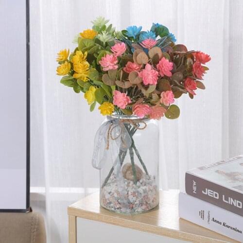 Artificial Flowers Home Furnishing Bottle Flower Decoration Artificial Plant Atomization Old Green Flower Indoor Restaurant