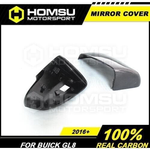 Carbon Fiber Mirror Cover For Bui-ck GL8 Carbon Fiber Mirror Cover Rear View Mirror 2016+ replacement On side mirror