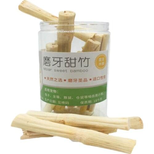 HOT SALES!!! 245g Rabbit Hamsters Squirrel Molar Rod Pet Snacks Sweet Bamboo Chew Stick Toy