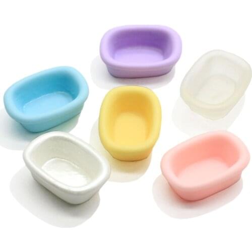 Cute Creative Small Bathtub Resin Pendant Charms For Women Cartoon Patch Jewelry DIY Earring Making Findings