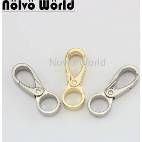 Nolvo World 5-20-100pcs 2 colors 38*9.5mm 3/8" metal bag buckle chain clasp lobster keychain swivel lobster clasp