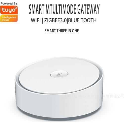 Multimode Smart Home Tuya Gateway Multi-protocol ZigBee WIFI Bluetooth Mesh Hub Work With Tuya/Smart Life APP smart Home Hub