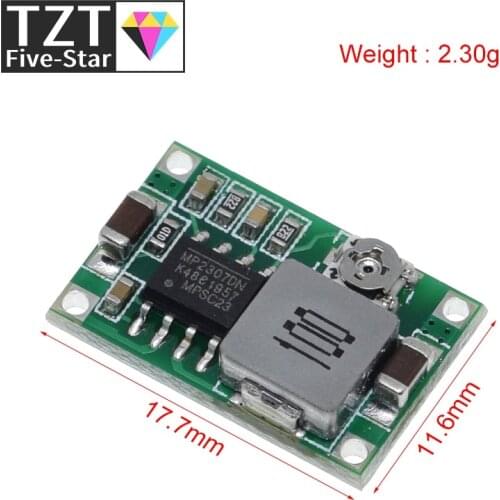 10pcs RC Airplane Module Mini 360 DC Buck Converter Step Down Module 4.75V-23V to 1V-17V LM2596 2A 17x11x3.8mm
