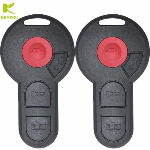 KEYECU New Replacement Remote Key Shell Case 3+1 Button for Volkswagen Beetle Golf Passat 1998-2001, for VW Cabrio Jetta