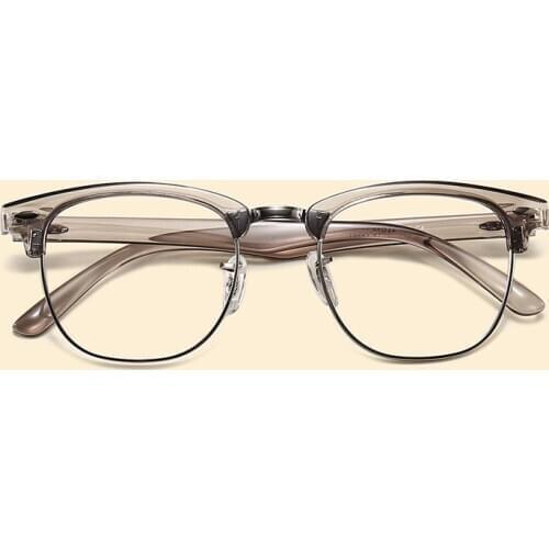 2020 Transparent Glasses Frame Men Women Optical Myopia Spectacle Frames Vintage Retro Half Rim Eyeglasses Clear Eyewear Oculos