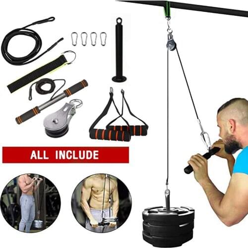 Forearm Wrist Roller Trainer Arm Strength Workout Equipment For Home Gym Training Exerciser Heavy Duty Pulley System Fitness