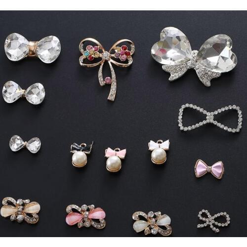 Hot Sale 20pcs/lot Rhinestone Button Flatback butterfly Button Wedding Button Crystal DIY Accessories YB13