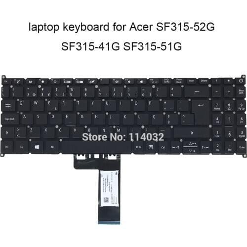 Replacement keyboards for Acer Swift 3 SF315 52G 51G SF315-41G SF315-54G SV Hrvatski PO Portuguese black laptop part NKI15170BM