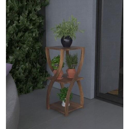 Modern PlatinReyon Hourglass Model Jardiniere Flower Bed Flower Pot Stand Barog walnut coffe table table basse