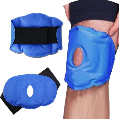 Sports Injuries Pain Relief Knee Patch Hot And Cold Therapy Gel Pack Breathable Wrap Ice Adjustable Reusable Surgery Heat
