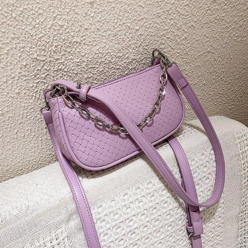 PU Leather Crossbody Bags For Women 2020 Mini Shoulder Messenger Bag Fashion Chain Handbags and Purses Sac A Main Femme