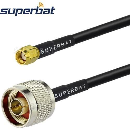 Superbat RP-SMA Plug to N type Male Plug Connector RG58 RF Pigtail Cable 2m for Wifi Antenna High Quality Wholesale
