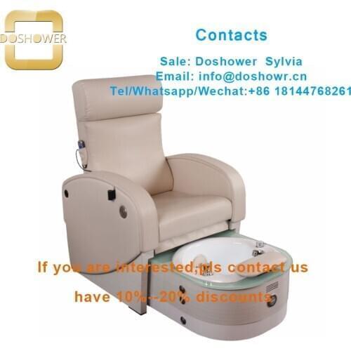 Fine glitter powder nail art with soak off uv gel nail polish for spa chair pedicure sofa