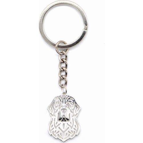 Womens Jewelry Metal Pet Key Chains Jewelry Newfoundland Dog Shaped Key Chains