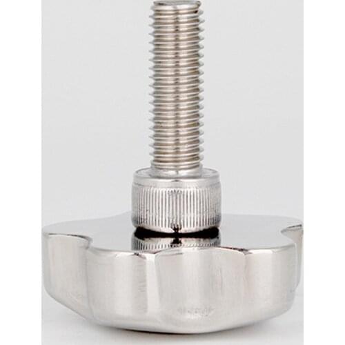 2pcs M16 stainless steel five stars handle screw Torx hand screws T&TX handwheel bolt star type bolts 70mm head diameter