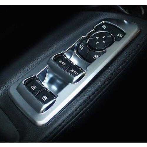 4pcs chrome window switch panel trim cover molding for Ford Explorer 2011-2015