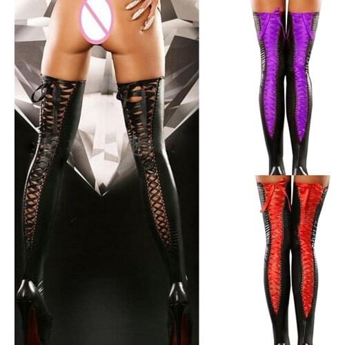 Sexy Womens Stockings Female Warm Over Knee Socks Sexy Club Women Comfortable Thigh-high Stockings Leather Lace Bow Long 2021