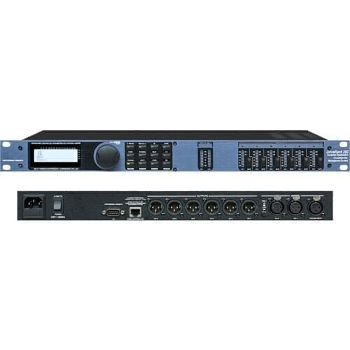 Speaker Processor Stereo Feedback Suppressor Fast Tracking Notch Filter Dual 28-Segment Equalizer Classic Compressor