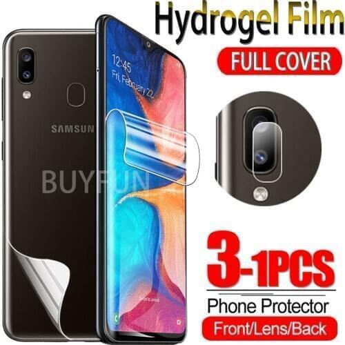 1-3PCS Hydrogel Film For Samsung Galaxy A20 A20S A20E Screen Protector Sumsung A 20 20S 20E Water Gel Soft Film Camera Glass