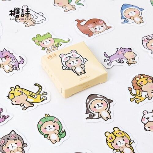 45 pcs/pack Dont't Bite Me Decorative Sticker Set Diary Album Label Stickers DIY Stationery Stickers Gift Diary Deco Pack