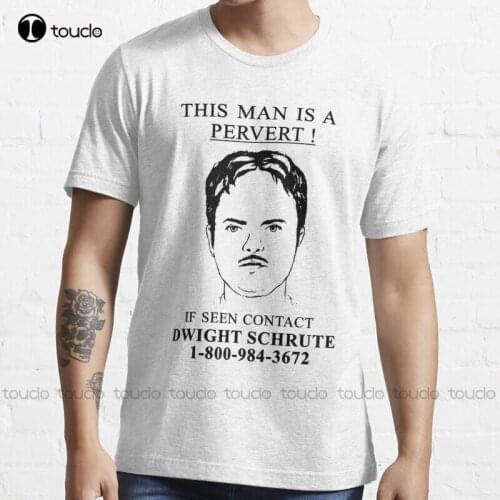 New This Man Is A Pervert The Office Flasher T-Shirt Cotton Tee Shirt S-3Xl
