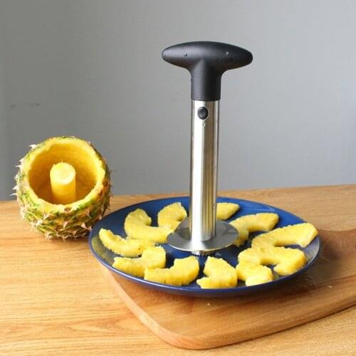 Fruit Knife Slicer Portable Stainless Steel Pineapple Peeler Cutter Pineapple Cutting Machine Easy Use Kitchen Cooking Tools