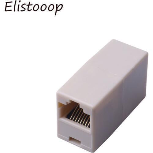 5Pcs Connector adapter RJ45 Cat5 8P8C Socket Connector Coupler For Extension Broadband Ethernet Network