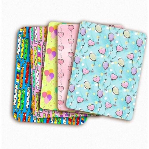 Polyester Cotton Fabric By The Meter Love Balloon Printed Cloth Sheets DIY Crafts Supplies For Sewing Dress Clothes Hat Making