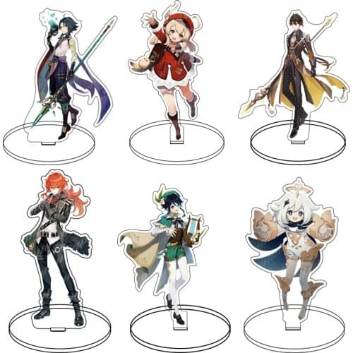 Hot Game Genshin Impact Stand Up Character Acrylic Figure Stand Model Plate Desk Decor Barbara Cute Standing Sign Great Gifts