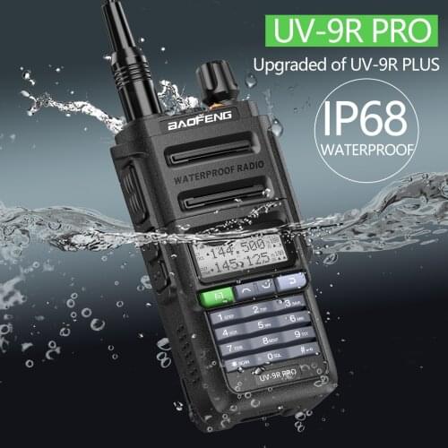 Baofeng UV-9R PRO High Power Dual Band 136-174/400-520MHz IP68 Waterproof Ham Radio Upgraded Of UV9R Walkie Talkie 50KM Range