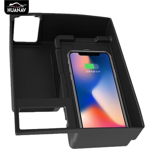 QI Car Wireless Charger ForAudi A6L/A7 2016-2018 Intelligent Infrared Fast Wireless Charging Car Phone Holder For iphone LG Fast