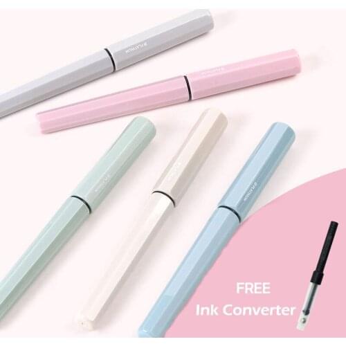 1PC Japan PLATINUM Small Meteor F Fountain Pen Kawaii Pastel Color Calligraphy Ink Pen With Box Student Pen Gift School Supplies