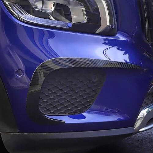 Car Styling 2PCS ABS Front Bumper Side Molding Cover Trim for Mercedes-Benz GLB Class 2019 2020 accessories