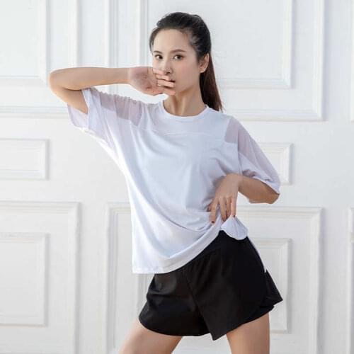 Women Fitness Tops Workout Training Exercise Gym T Shirts Female Sport T-shirt Bodybuilding Yoga Running Short Sleeve Tees D078