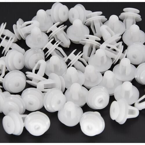 100Pcs/Set Hot Sale Universal 8mm Automobile Bumpers Plastic Car Door Bumper Cover Automotive Screw Fastener Car Accessories
